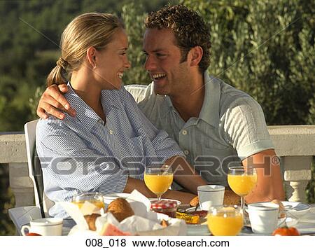 Couple having breakfast View Large Photo Image Stock Photo - Couple having breakfast. Fotosearch