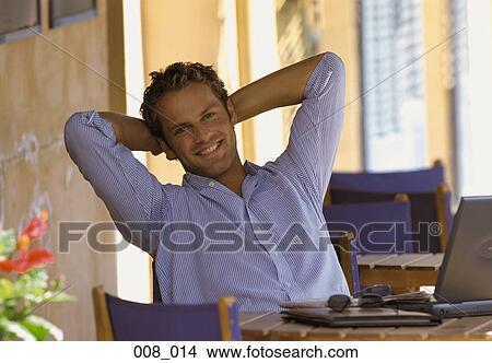 Man with laptop View Large Photo Image Picture - Man with laptop. Fotosearch