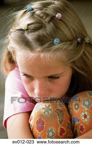 Girl sulking View Large Photo Image Stock Image - Girl sulking. Fotosearch
