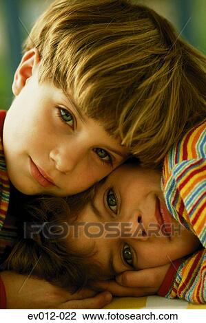 Stock Image - Two brothers. Fotosearch