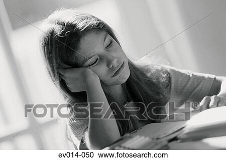 Girl studying View Large Photo Image Stock Image - Girl studying. Fotosearch