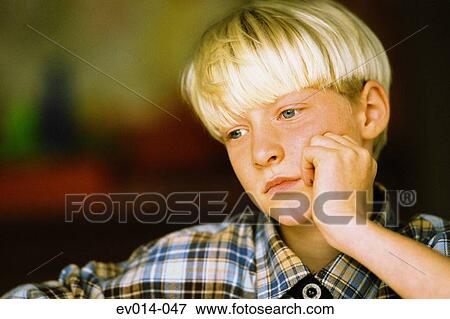Pensive boy View Large Photo Image Stock Photo - Pensive boy. Fotosearch