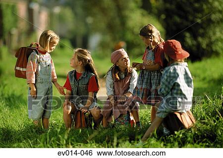 Stock Photograph - Schoolkids. Fotosearch