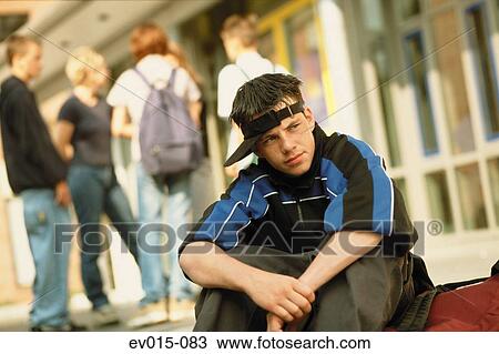 Stock Image - Gang of youths. Fotosearch