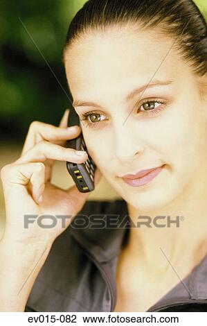 Girl on phone View Large Photo Image Stock Image - Girl on phone. Fotosearch