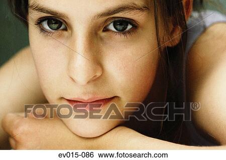 Pensive girl View Large Photo Image Stock Photograph - Pensive girl. Fotosearch