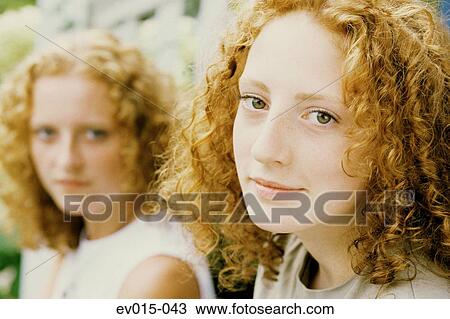 Stock Image - Two sisters. Fotosearch