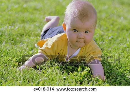 Picture - Baby outdoors. Fotosearch