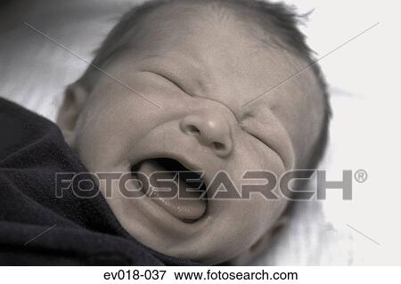 Crying baby View Large Photo Image Stock Photo - Crying baby. Fotosearch