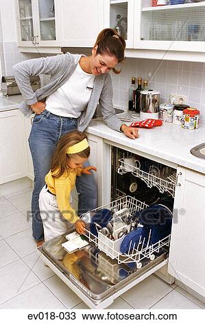 Mother and daughter in kitchen View Large Photo Image Stock Image - Mother and daughter in kitchen. Fotosearch