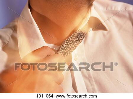 Picture - Loosening tie. Fotosearch