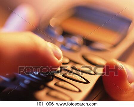 Stock Photograph - Mobile phone. Fotosearch