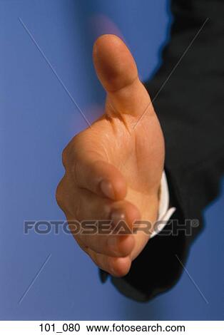 Stock Image - Offering hand. Fotosearch
