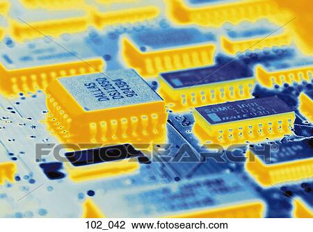 Stock Image - Computer chip. Fotosearch