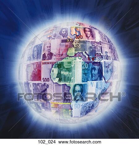 Stock Photo - International currency. Fotosearch - Search Stock Images, Mural Photographs, Pictures, and Clipart Photos