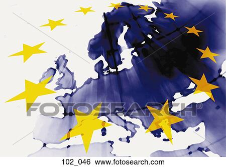 Stock Photograph - Map of Europe. Fotosearch