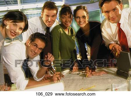 Business people in office View Large Photo Image Stock Photo - Business people in office. Fotosearch
