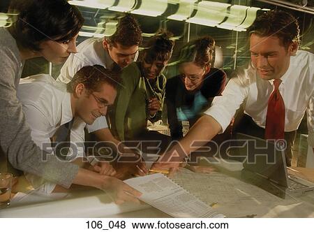 Stock Photo - Business people in office. Fotosearch