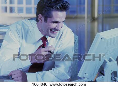 Stock Photograph - Businessman smiling. Fotosearch