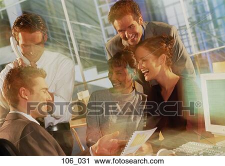 Stock Image - Office scene. Fotosearch
