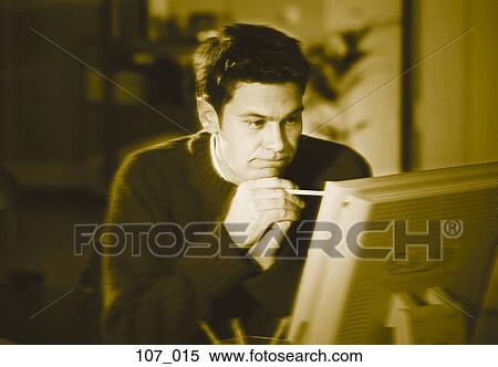 Stock Photography - Man in office. Fotosearch