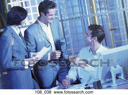 Stock Photo - Business people in office. Fotosearch