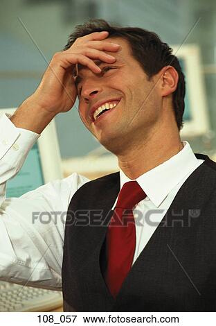 Businessman laughing View Large Photo Image Stock Photo - Businessman laughing. Fotosearch
