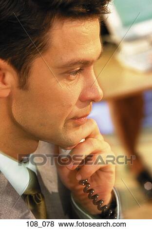 Businessman on phone View Large Photo Image Stock Photo - Businessman on phone. Fotosearch