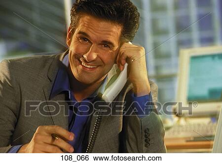 Stock Photograph - Businessman smiling. Fotosearch