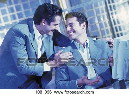 Stock Photograph - Two businessmen. Fotosearch