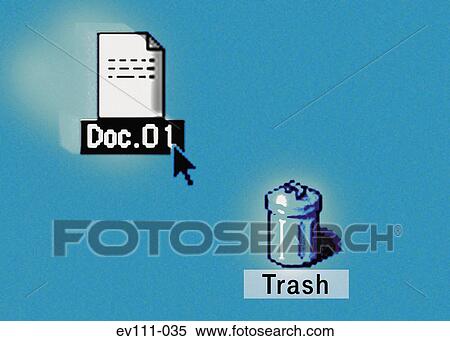 Stock Photography - Deleting document. Fotosearch