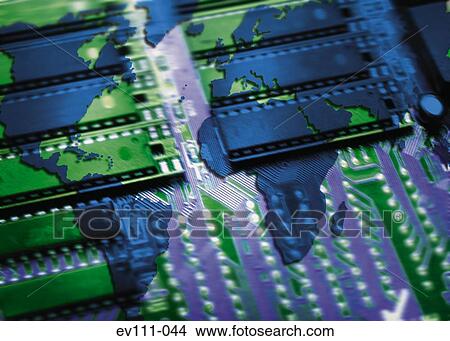 Picture - Global electronics. Fotosearch