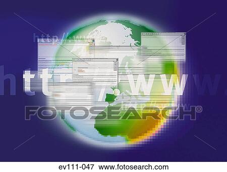 Global Internet View Large Photo Image Stock Photo - Global Internet. Fotosearch