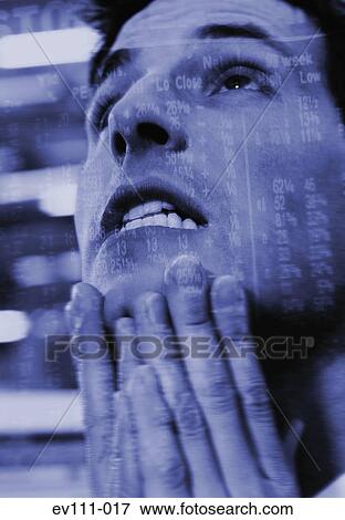 Stock Photo - Man at stock exchange. Fotosearch