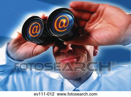 Man with binoculars View Large Photo Image Stock Image - Man with binoculars. Fotosearch