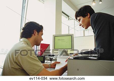 Picture - Business people in office. Fotosearch
