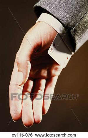 Ace in sleeve View Large Photo Image Stock Photograph - Ace in sleeve. Fotosearch