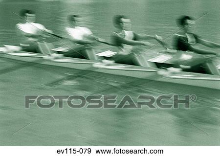 Stock Photo - Rowing team. Fotosearch