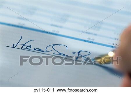 Stock Image - Signature. Fotosearch