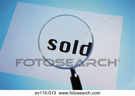 Stock Image - Sold. Fotosearch