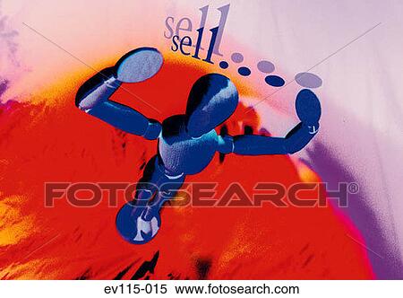 Stock Photography - Wooden man. Fotosearch