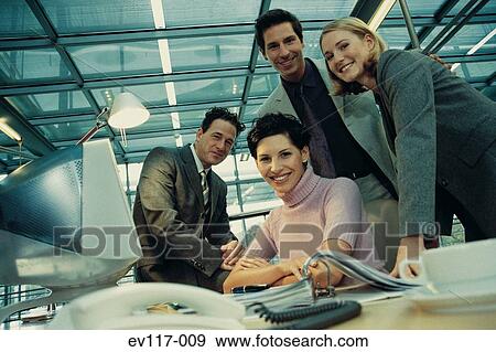 Stock Photo - People in office. Fotosearch