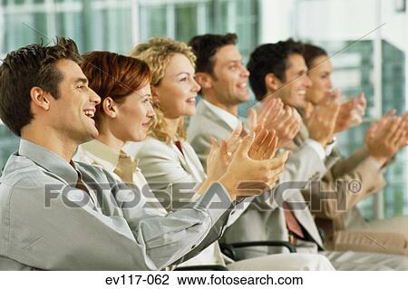 Banco de Imagem - pessoas, em, apresentação. Fotosearch