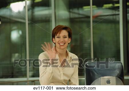 Smiling business woman View Large Photo Image Stock Image - Smiling business woman. Fotosearch