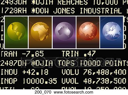 Stock Image - Earth globes. Fotosearch