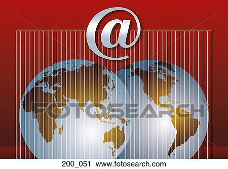 Stock Image - Global Internet. Fotosearch
