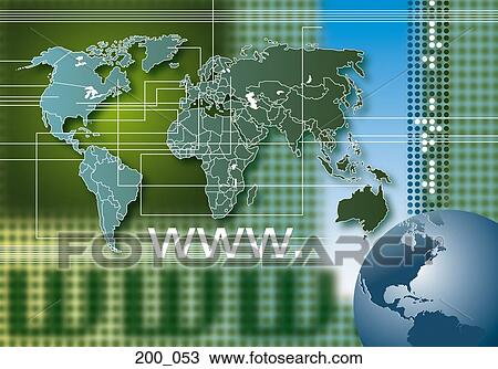 Stock Image - Global Internet. Fotosearch