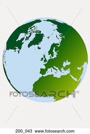 Stock Image - Globe. Fotosearch