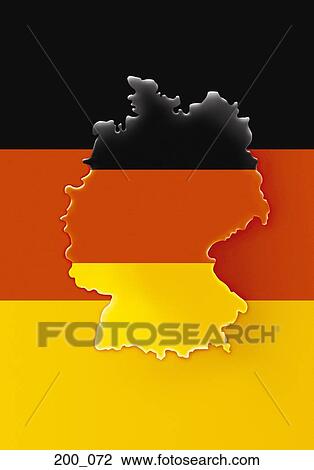 Stock Image - Map of Germany. Fotosearch