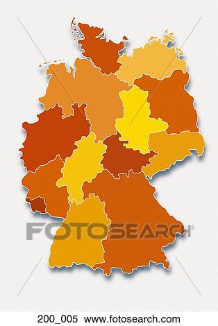 Stock Photography - Map of Germany. Fotosearch
